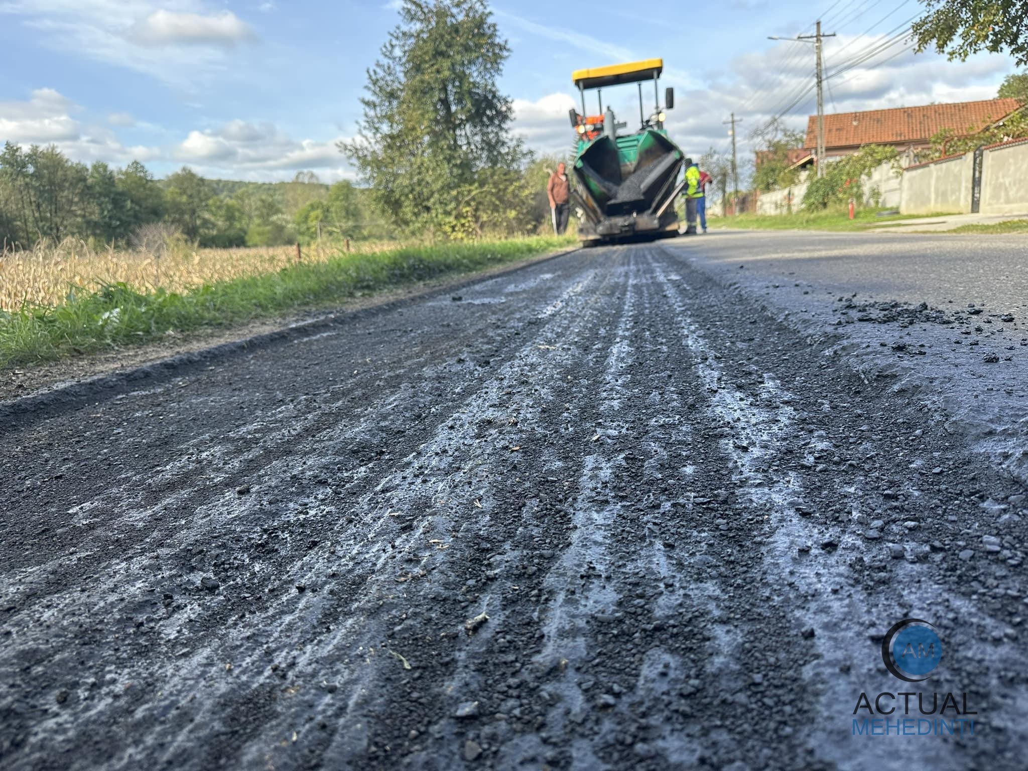 Lucrări de reparații pe drumul județean care traversează comuna Bala