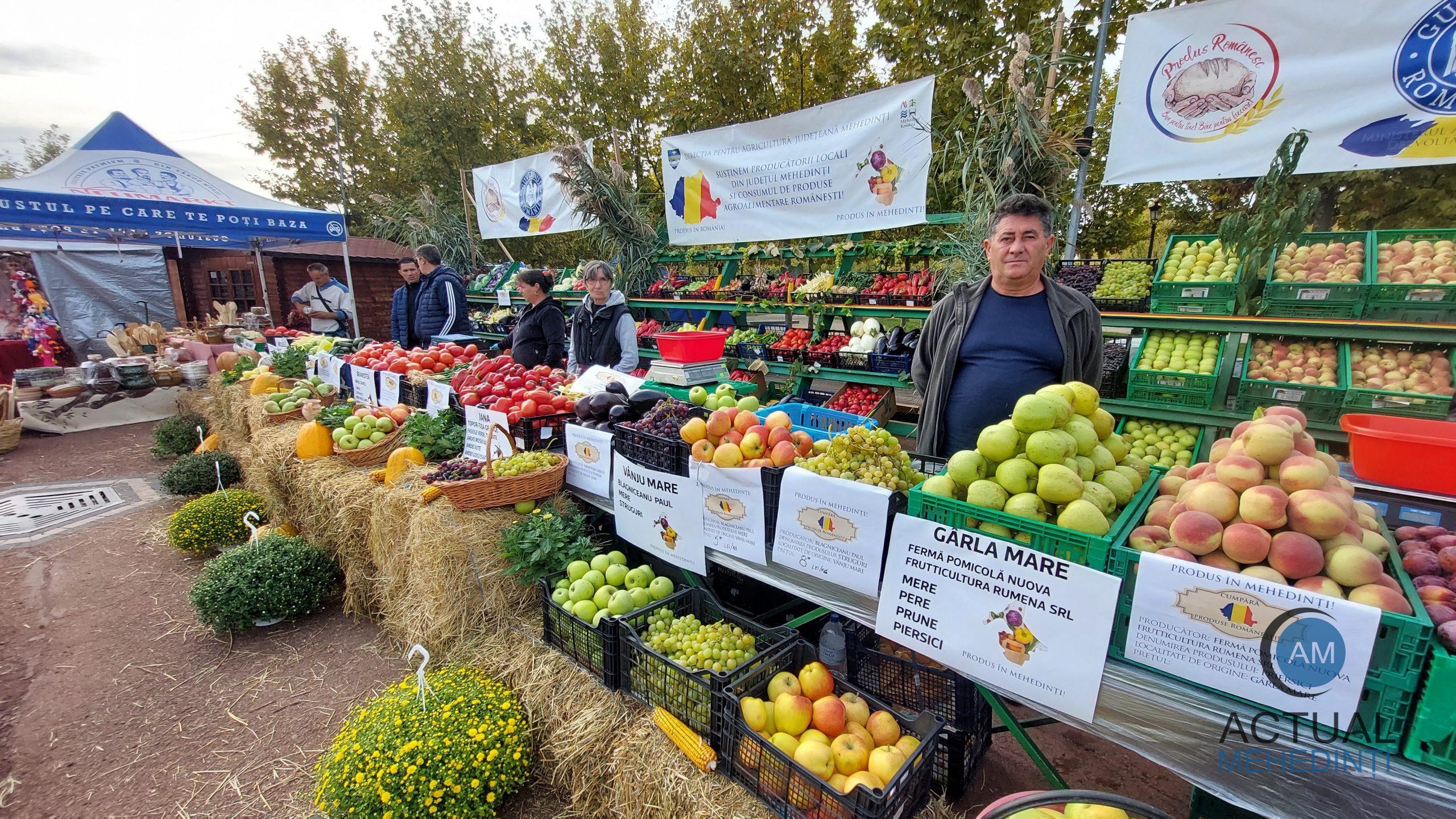 Ziua produselor românești! Legume și fructe proaspete, expuse în zona de promenadă Crișan!