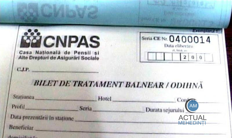 Mai multe bilete de tratament balnear!