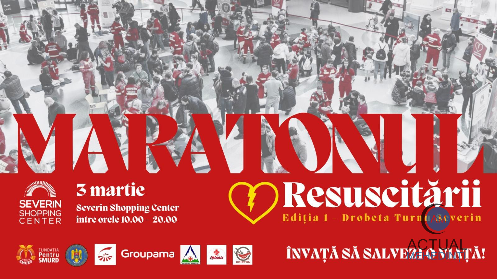 “Maratonul resuscitării”, curs de prim-ajutor, gratuit!