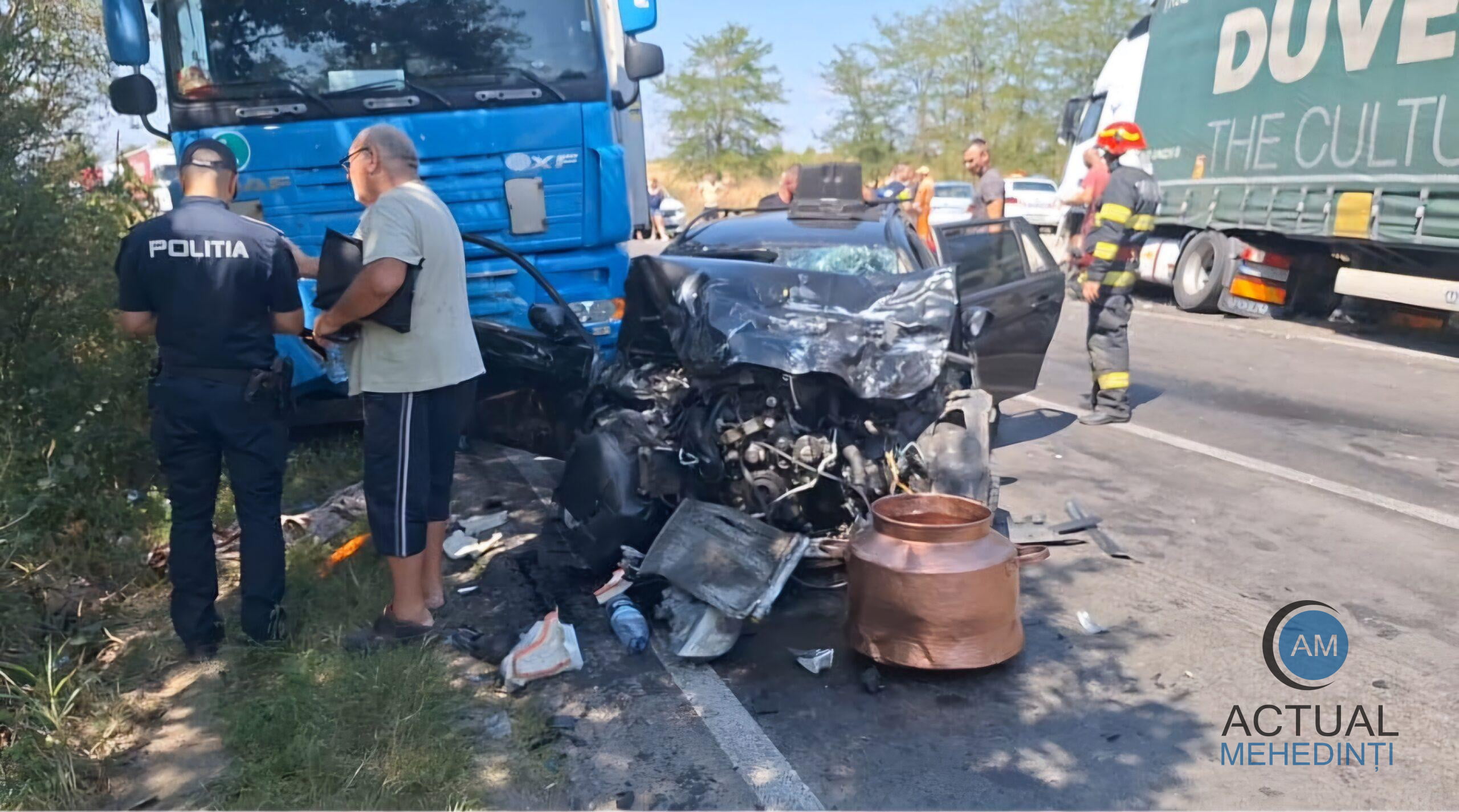 Victimele accidentului de pe DN56 A erau hoți de cazane de cupru. Mașina era dată în urmărire.