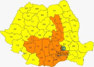 Ploi și furtuni, din weekend! Cod galben de vreme rea!