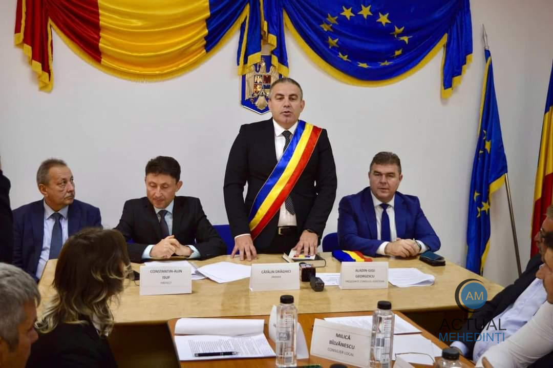 Cătălin Drăghici a preluat cel de-al treilea mandat de primar al comunei Breznița-Ocol.