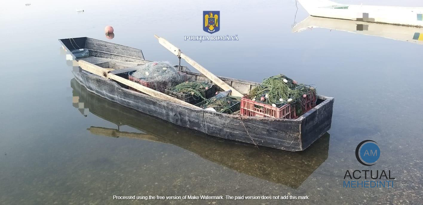 Prins în timp ce captura sturion cu ajutorul unei plase de pescuit! Bărbatul este cercetat pentru braconaj.