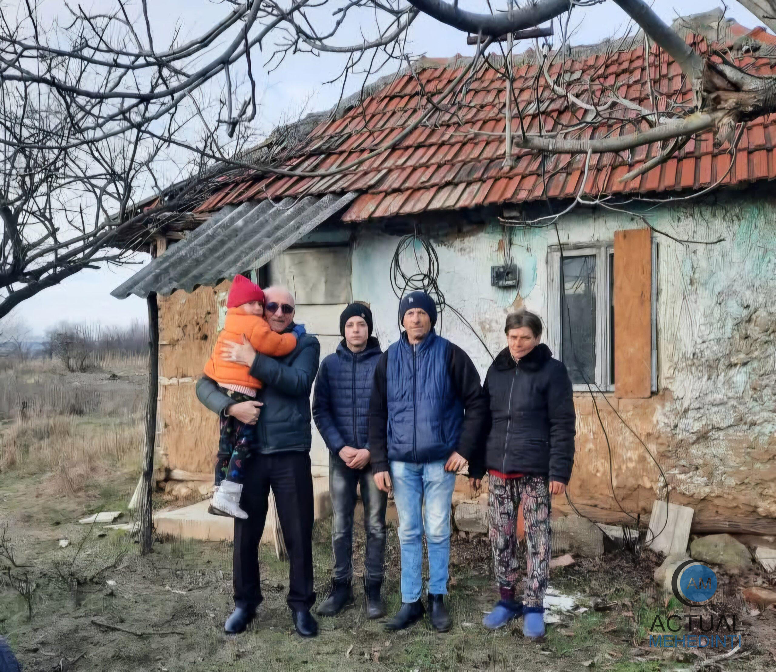 Familie greu încercată de soartă, sprijinită de Asociația „Mehedinți – Oameni cu suflet”!