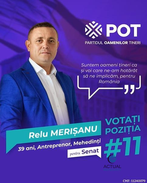 POT, marea surpriză a alegerilor din Mehedinți? Partidul ar putea scoate al doilea post de senator al județului.