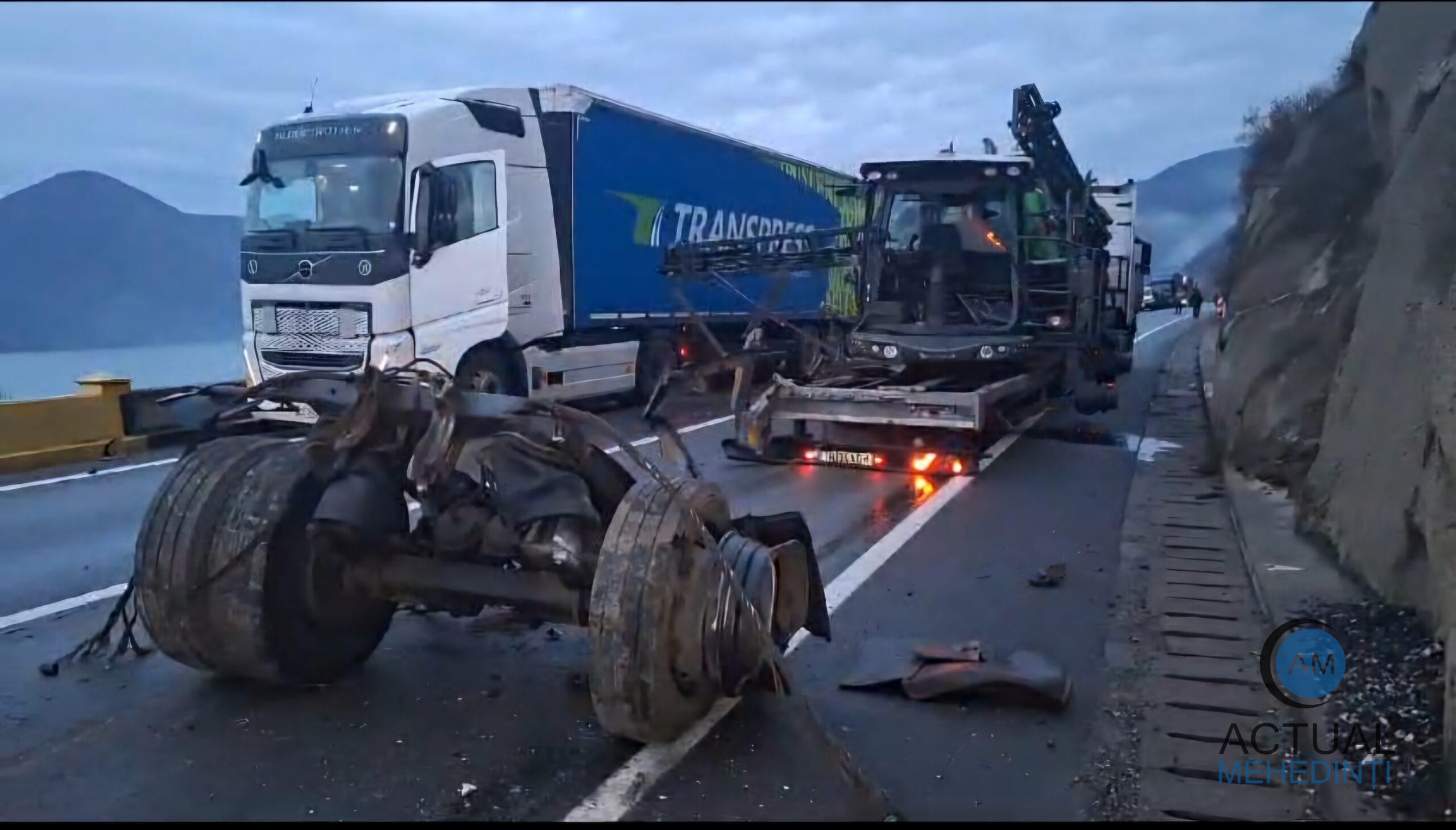 Trafic blocat pe DN 6, între Severin și Orșova! Coadă de peste 10 km!