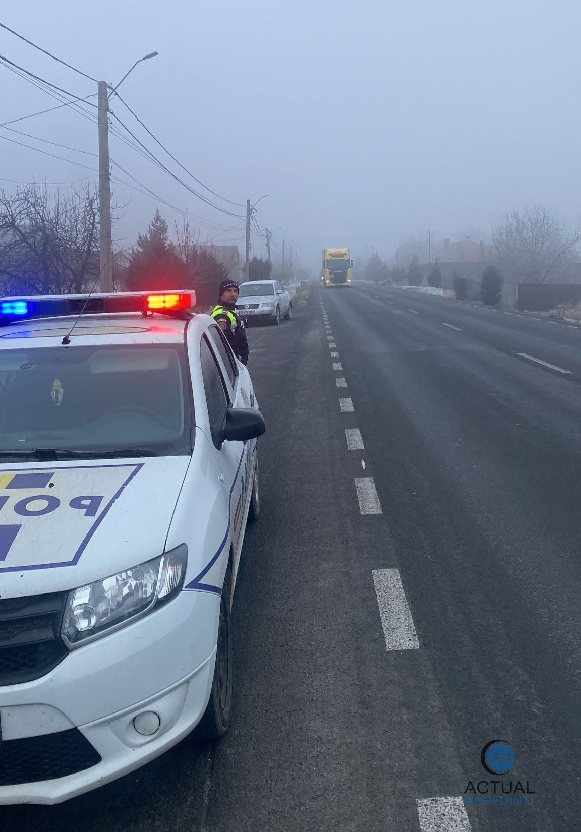 25 de localități din Mehedinți, sub cod de ceață! Vizibilitate scăzută în trafic!