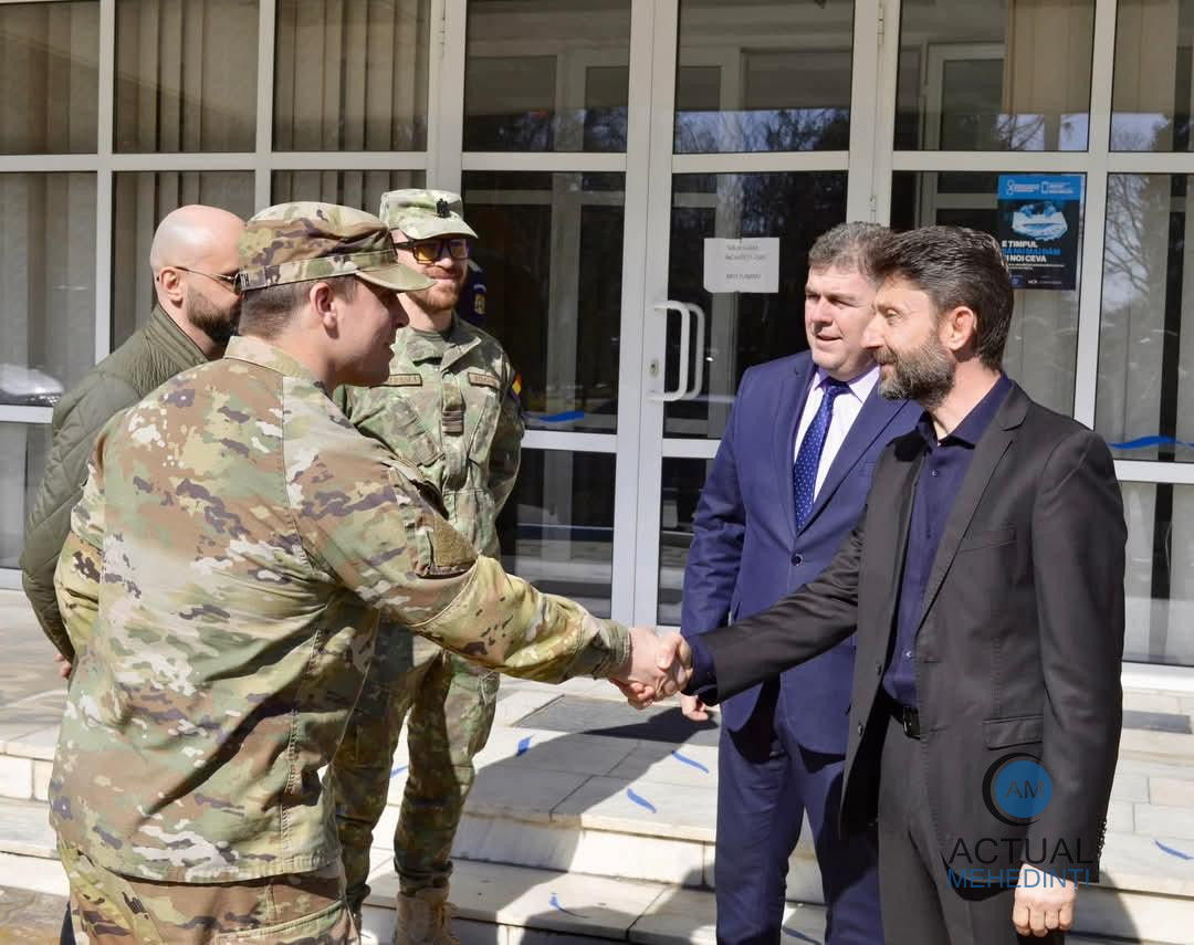 Delegație româno-americană, formată din militari și civili, prezentă în Mehedinți!