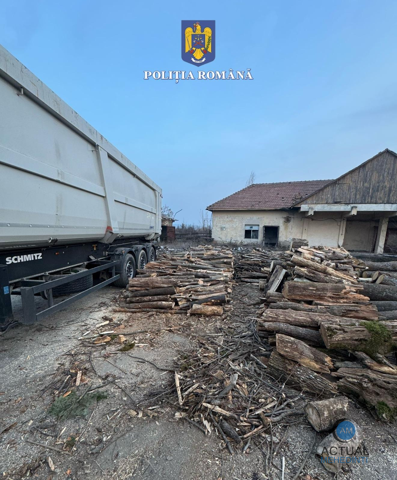 Lemne confiscate de polițiști; societate comercială, amendată!