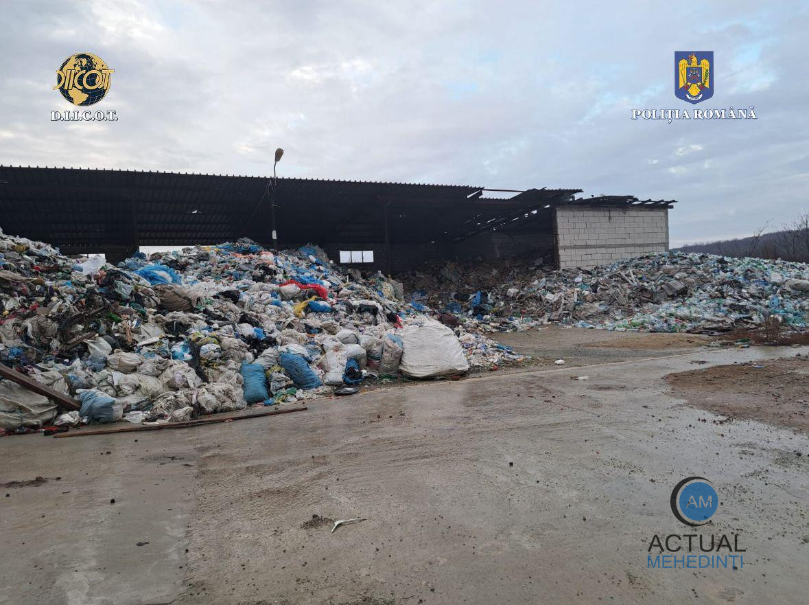 Percheziții în Mehedinți și alte județe: reciclau doar pe hârtie deșeurile! 30 de persoane, duse la audieri!