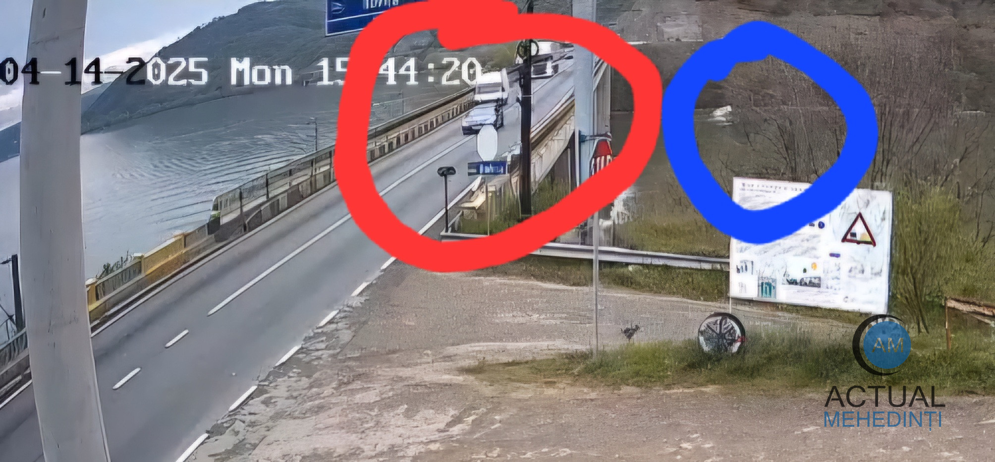Șofer filmat când depășește o coloană de mașini, pe linie continuă, în timp ce microbuzul se scufundă în Dunăre!
