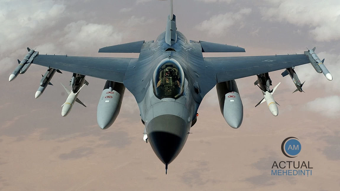 Exerciții militare în toată țara: Forțele Aeriene anunță zboruri cu F-16 la altitudini joase.