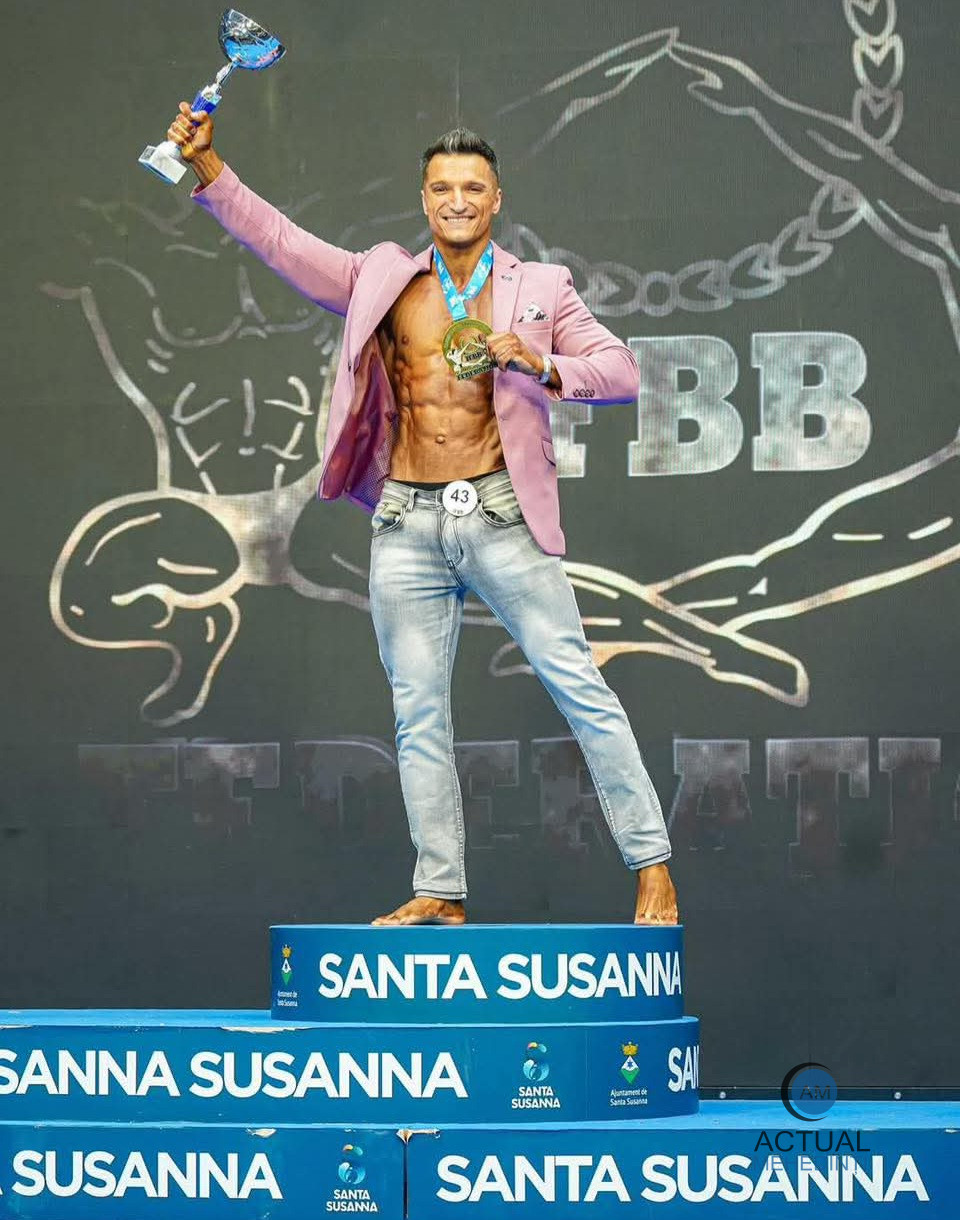 Pompier mehedințean, campion european la culturism și fitness!