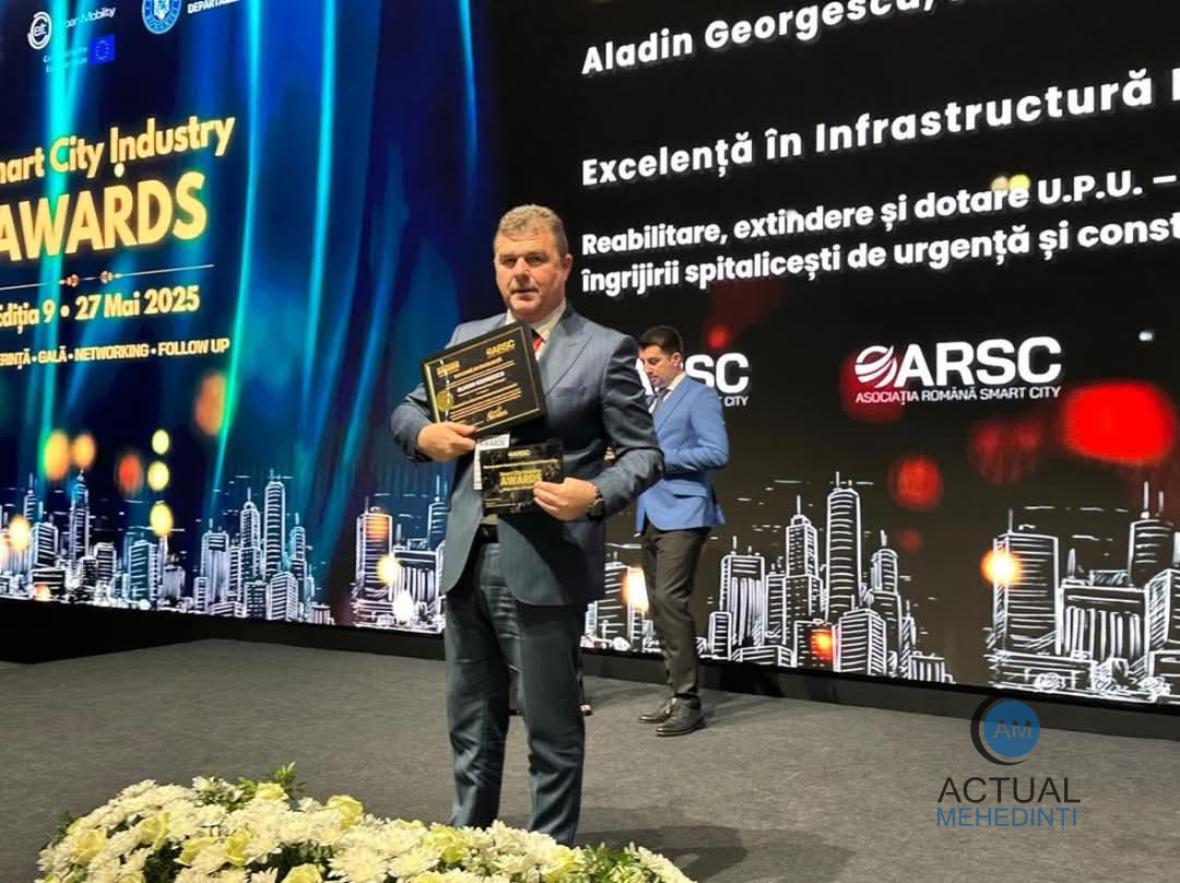 Consiliul Județean a primit premiul pentru excelență în infrastructură medicală integrată.