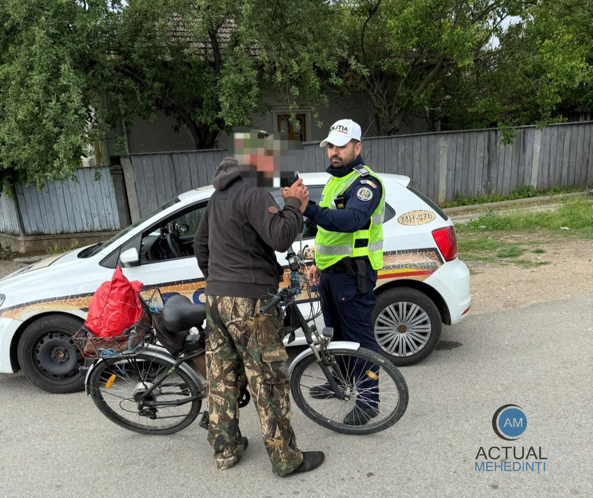 Polițiștii mehedințeni, activități de prevenire în rândul pietonilor și al bicicliștilor!