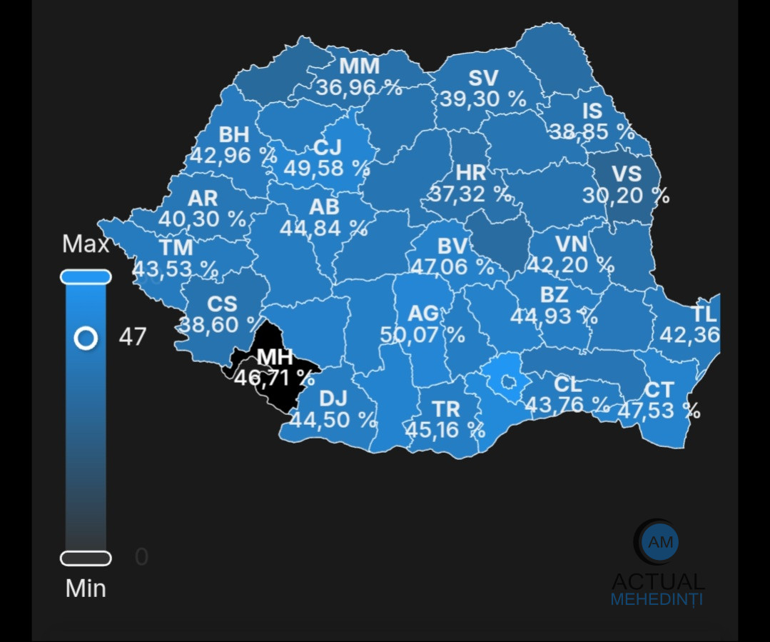 Comună, cu prezență la vot de peste 100%! Aproape jumătate din mehedințeni au ieșit la vot până la această oră.