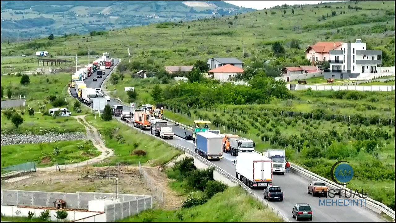 Lucrările de reabilitare a centurii Severinului se încheie în luna august.