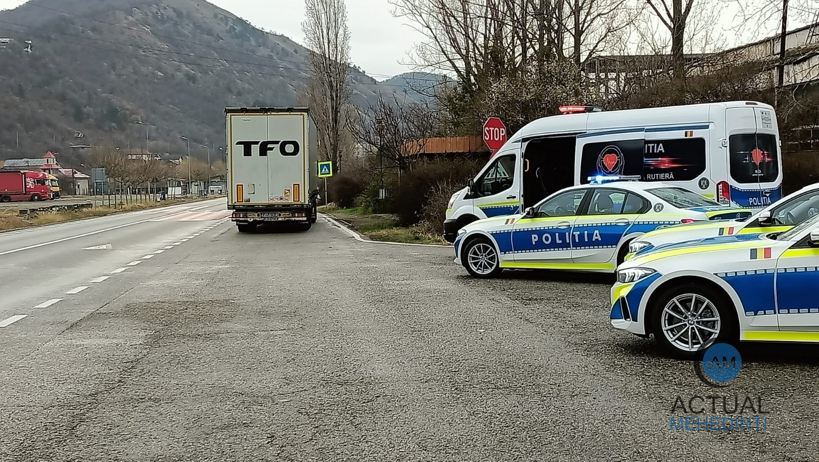Șoferul unui autotren, depistat conducând mastodontul pe DN6, deși avea permisul suspendat! Bărbatul de 68 de ani s-a ales cu dosar penal.