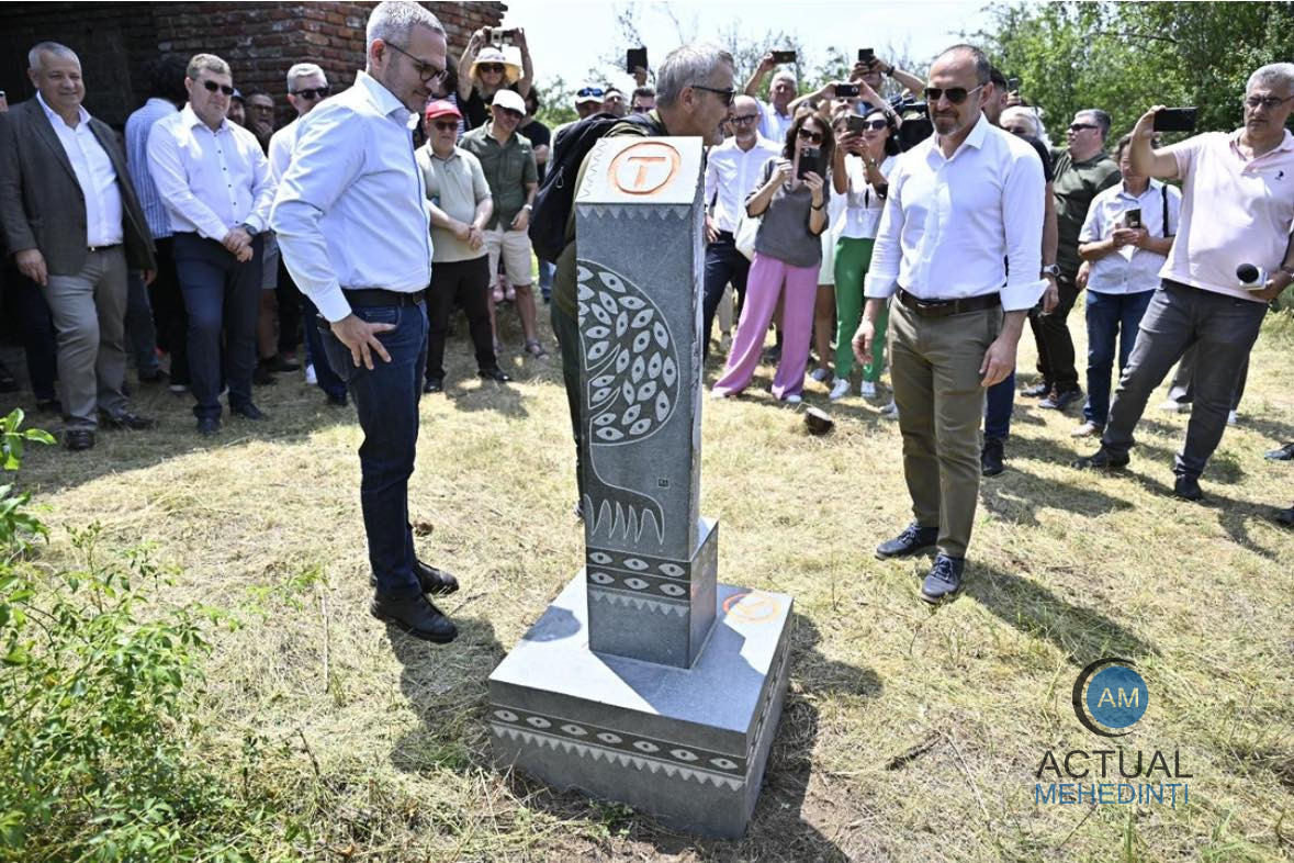 Via Transilvanica a ajuns pe Insula Șimian. Evenimentul, marcat prin montarea simbolică a unei borne!