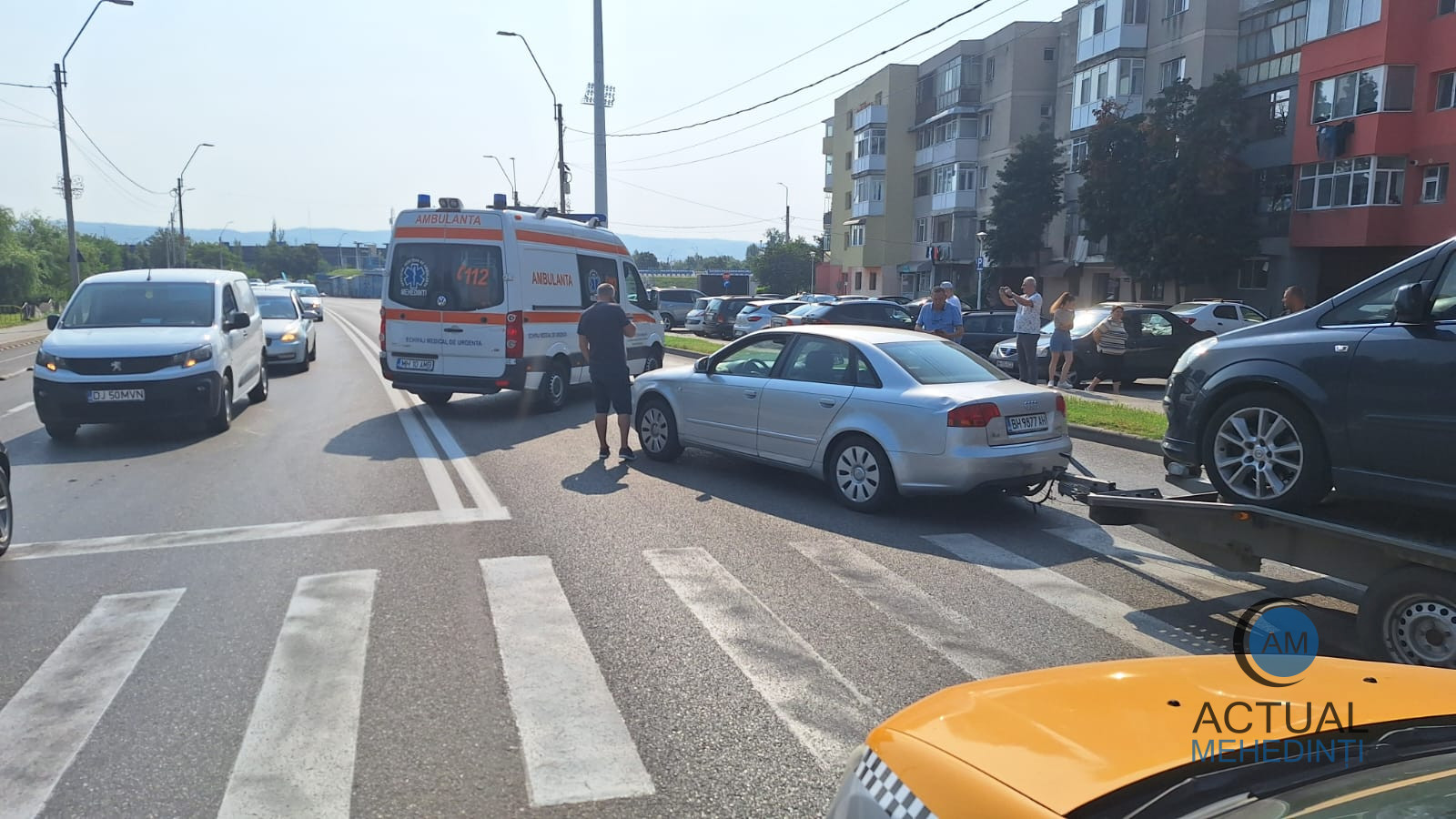 Accident produs pe trecerea de pietoni: o femeie a fost rănită!