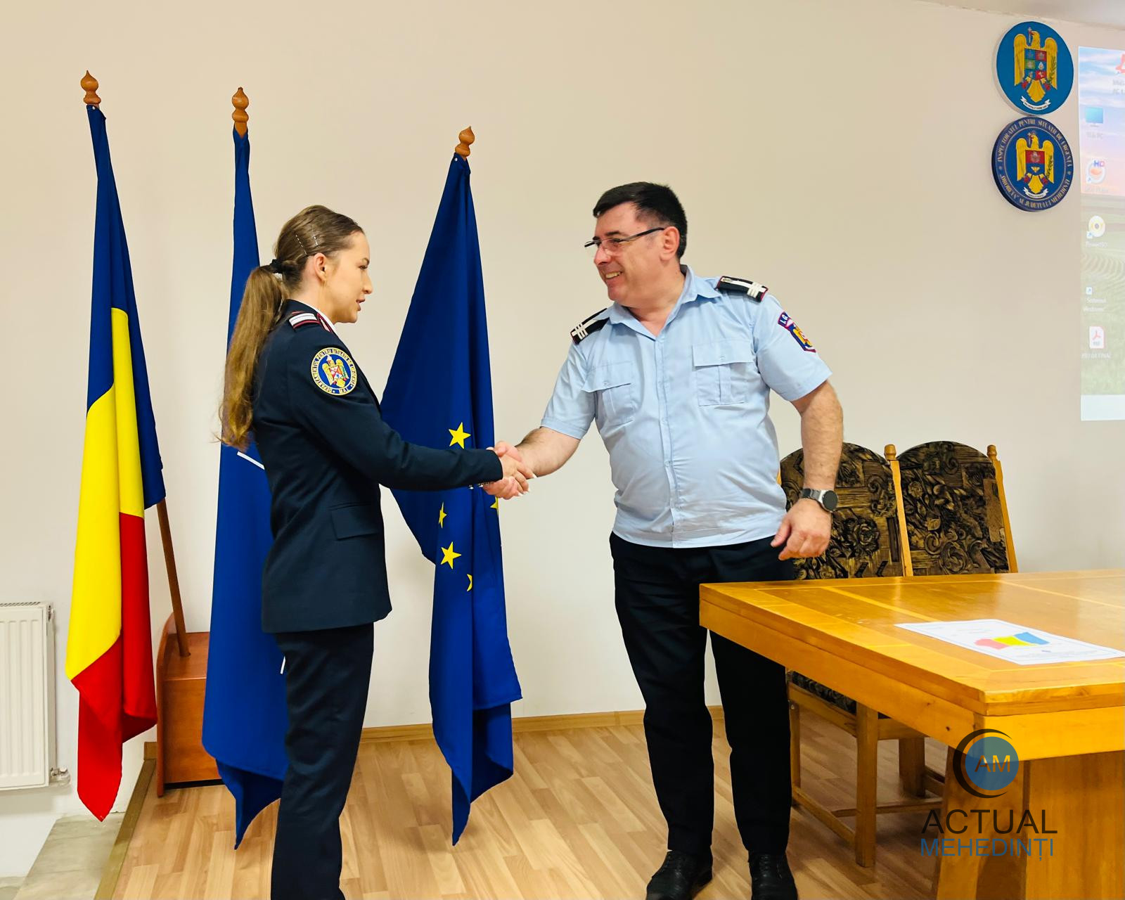 Prima femeie-pompier din structurile operative ale Detașamentului Drobeta a depus jurământul.