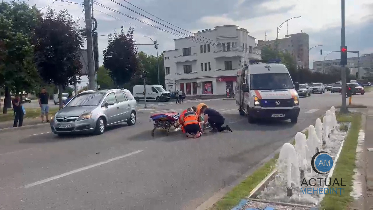Accident pe bulevardul Tudor Vladimirescu: pieton acroșat de autoturism!
