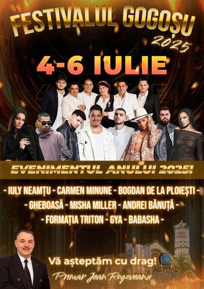 Festivalul Gogoșu, huzur pe bani publici! Bogdan de la Ploiești, Gheboasă și Babasha vor concerta la eveniment. Organizatorii anunță „manifestări solemne, de înaltă ținută morală și spirituală”.
