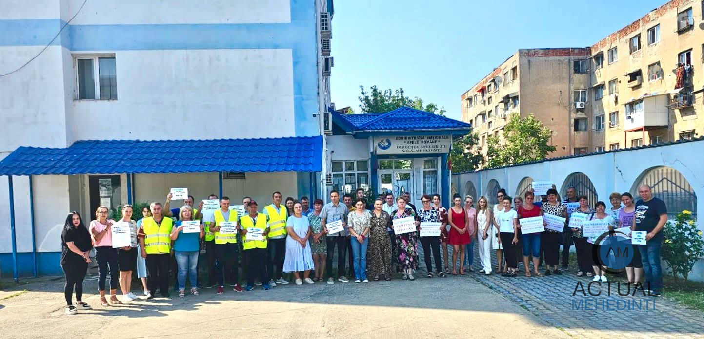 Protest la Apele Române, din Mehedinți!