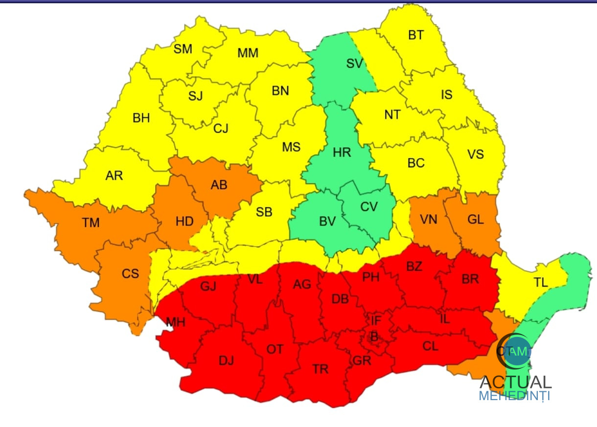 A fost prelungit codul roșu de caniculă. Avertizarea, valabilă până marți!